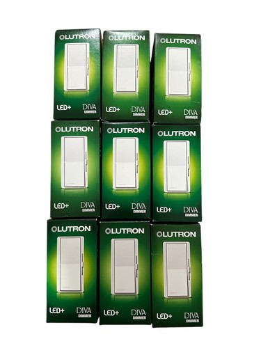 NUEVO atenuadores deslizantes blancos Lutron Diva 150 vatios (DVCL-153P-WH opciones de paquete múltiple - Imagen 15 de 18