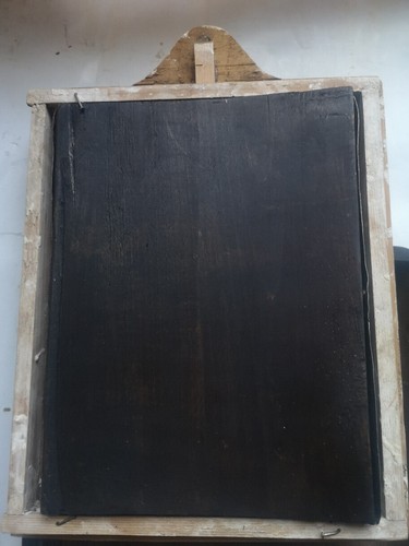 2. La mitad del 19. Jh. Icono Antiguo Ruso de Jesús Pantocrátor 22x17 cm - Imagen 4 de 6