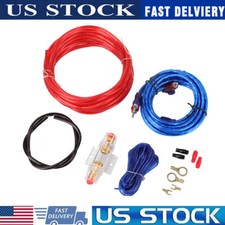 Car Audio Cable Kit 1500W Amp Amplifier Install RCA Subwoofer Sub Wiring 8 Gauge