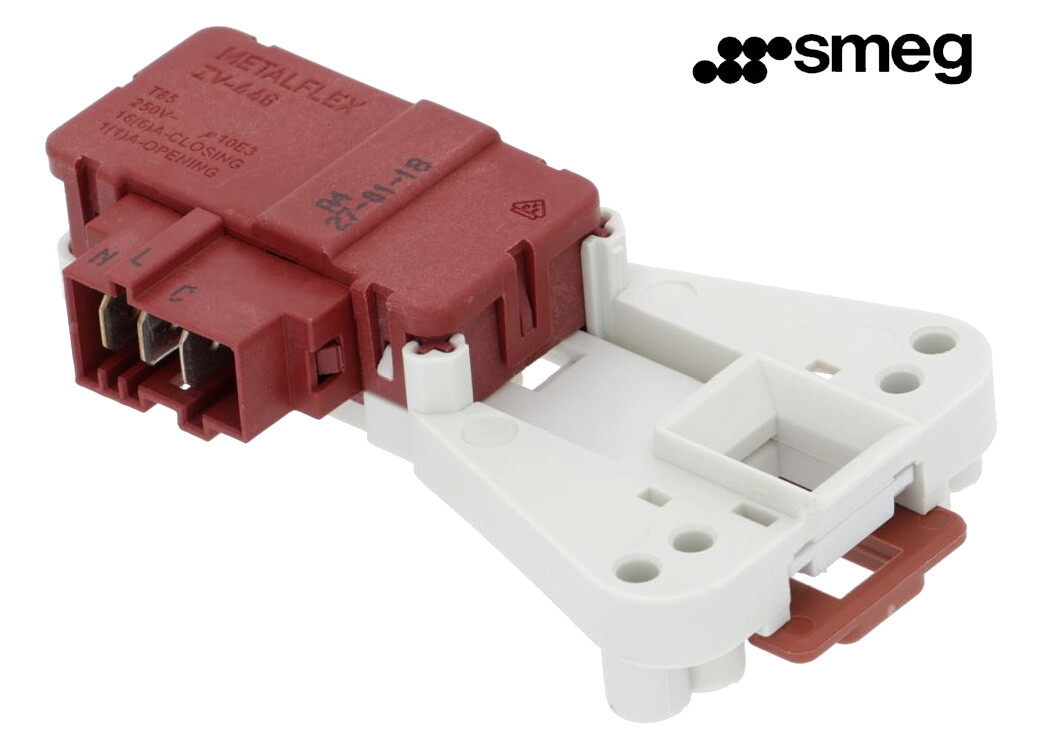 Elettro Serratura Blocco Interruttore Porta per Lavatrice Smeg Ricambi SWM840 WM