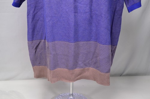 NUEVO CON ETIQUETAS $395 Paul Smith Algodón Tejido Paneles Camiseta Púrpura Grande - Imagen 4 de 7