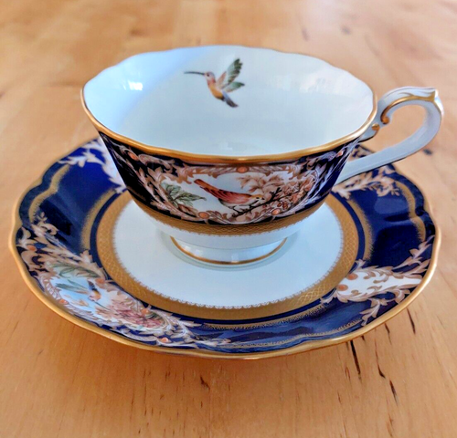 Japan Noritake Foxboro #4302 Tea Cup and Saucer Diamond Collection