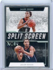 2021-22 Panini Noir Basketball Split Screen Rookie #277 Jalen Green/Jalen Suggs 