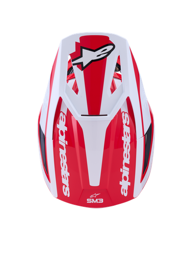 Alpinestars SM3 Heat Helmet ECE06/DOT Red/White/Black Glossy Size Large - Picture 6 of 7