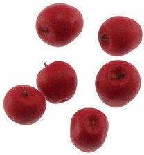 Dollhouse Miniature Red Apples Pkg of 6
