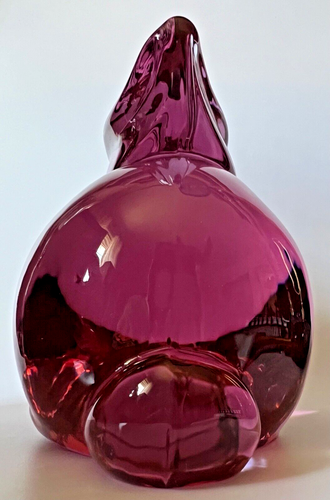 Heisey by Dalzell Viking Lavender Ice Mother RABBIT Glass Figurine - 第 3/8 張圖片