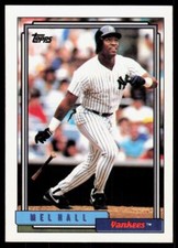 1992 Topps 223 Mel Hall New York Yankees