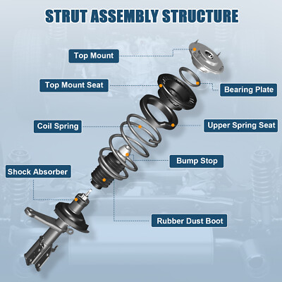 For 2001-2010 Chrysler PT Cruiser 2.4L Front Complete Strut