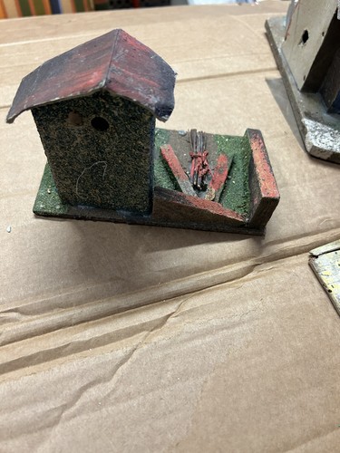 LOTTO DI SETTE VECCHI SET DI CASE CASETTE PRESEPE - Foto 9 di 16