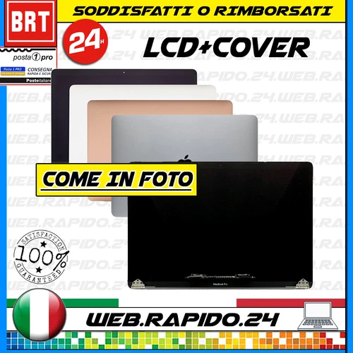 DISPLAY LCD+COVER APPLE MACBOOK AIR 13 M1 (2020) A2337 EMC3598 COMPLETA CON LOGO