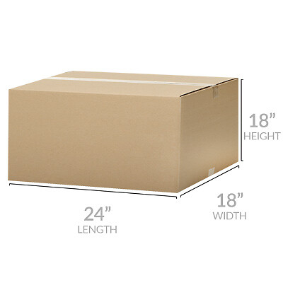 UOFFICE 10 Corrugated Boxes - 24 x 18 x 18" Cardboard Shipping Box Moving Carton - Bild 4 von 9