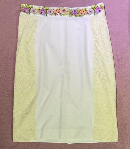 Falda Michal Negrin Cristales Mujer Retro Rosas Raro Limitado Coleccionista Artículo 44 - Imagen 6 de 15