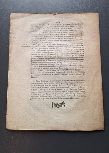 Document révolution Ecole centrale Meurthe exercice public belles lettres An X - Picture 4 of 4