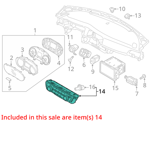 Heater Climate Temperature Control Automatic Temperature Control Fits 17-19 OPTI - Picture 3 of 14