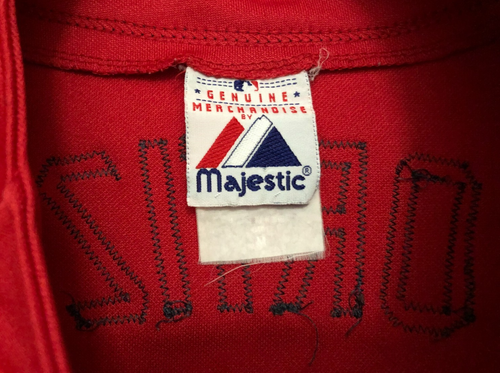 CAMISETA DE BÉISBOL NIÑOS BOSTON RED SOX JUVENIL MEDIANA ROJA AZUL MAJESTUOSA GENUINA MLB - Imagen 7 de 8