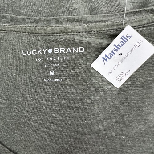 Maglione donna LUCKY BRAND top invecchiato taglia media colore verde elasticizzato SS - Foto 6 di 12