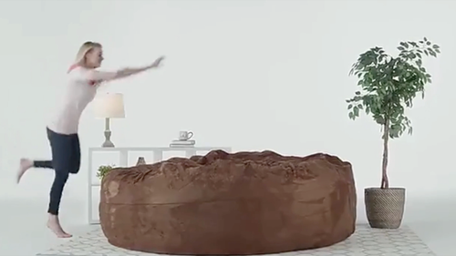 GIANT 7ft/210cm Bean Bag - Solid Colour Sofa No Beans No Liner Living Room Bed - Video 1 of 1