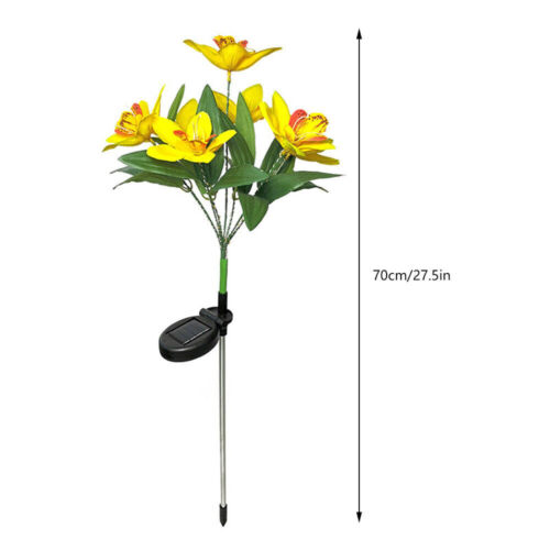 LED Solar Garden Lights Flower Stake Lamp Outdoor Yard Waterproof Patio Decor - Picture 15 of 32
