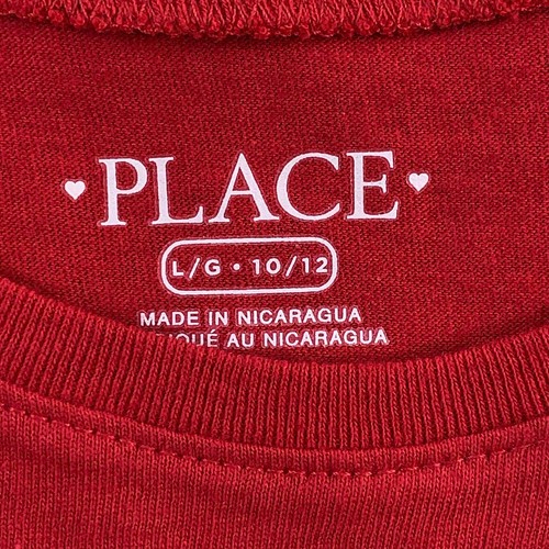 The Children's Place Girls Size Large (10) Red Unicorn Short Sleeve Tee NWT - Picture 2 of 4