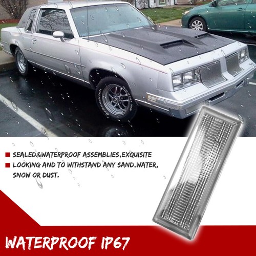 2X Luces de señalización laterales transparentes para guardabarros izquierda+derecha para 81-88 Oldsmobile Cutlass 442 - Imagen 4 de 8