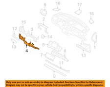 FORD OEM 09-12 MKS Instrument Panel Components-Knee Bolster 8A5Z5404459AA