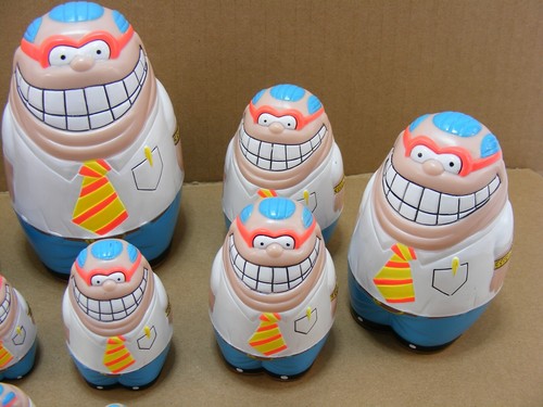 Moose Toys Mr Pete Peter Repeaterson Nesting Russian Doll Set Complete VGC - Foto 6 di 8