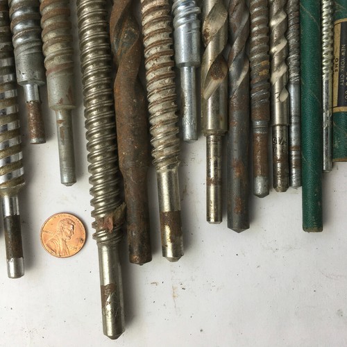 Posten 19 Stein Hartmetall Bohrer Neu + Gebraucht 1" und kleiner alle verwendbar - Bild 8 von 9