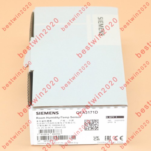 ONE Siemens QFA3171D Temperature&Humidity Sensor In Box -New FAST SHIP - Picture 1 of 5