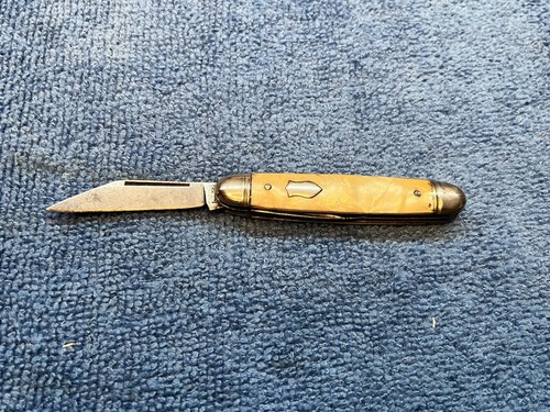 Vintage Imperial USA Ivory Color Pocket Knife 2-Blade Prov. RI (c. 1946-56) - Picture 6 of 13