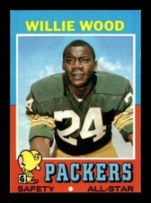 1971 Topps #55 Willie Wood Packers VG-EX+ *m7