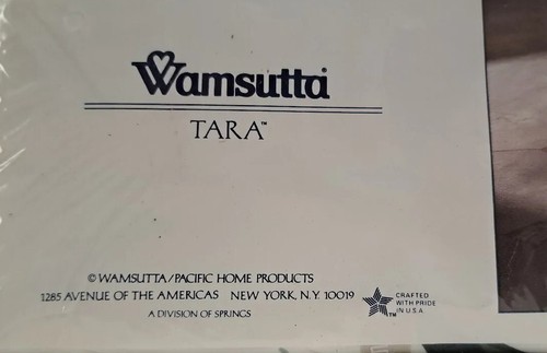 VINTAGE Wamsutta TARA Full Twin NEW RUFFLED Bed sheet Cottage Rose Victorian - Picture 11 of 14