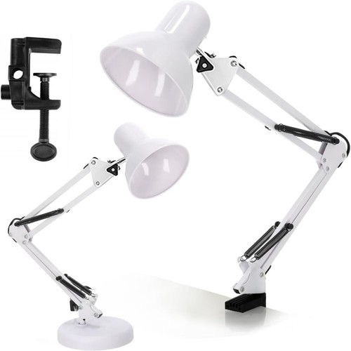 E27 Schreibtischlampe Retro Arbeitslampe Gelenkarm Leselampe Bürolampe +CLIP - Bild 5 von 16