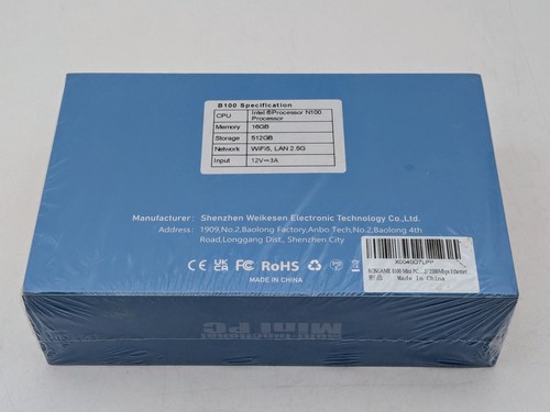 Brand New EFFIZEN Bosgame B100 Intel N100 16GB 500GB SSD - FAST FREE SHIPPING