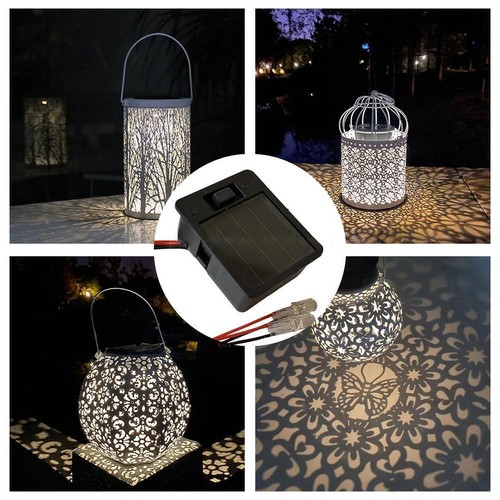 Solar Light Replacement Top,2Pcs Replacement Solar LED Warm Light Units w/ N7Q8 - Picture 9 of 14