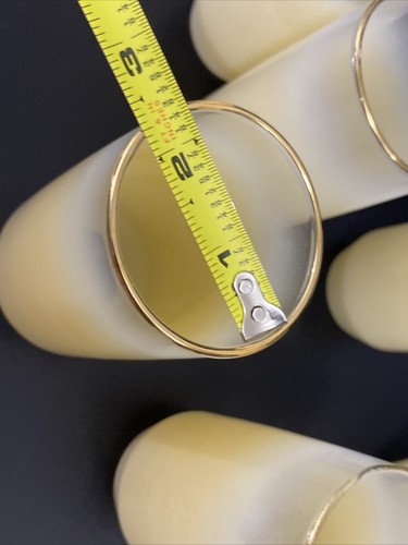 Blendo Frosted Juice Glasses SET OF 6 Cream Off White MCM Barware USA - Picture 11 of 13