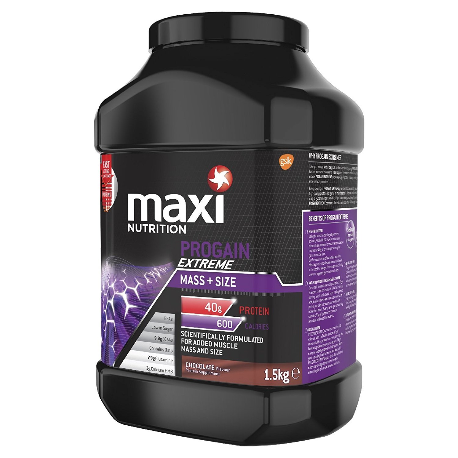 MaxiNutrition Progain Extreme and Mass and Extreme Größe Protein Shake Powder, Chocolate, 1.5 bac21a MaxiNutrition Progain Extreme and Mass and Extreme Größe Protein Shake Powder, Chocolate, 1.5 bac21a