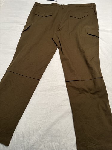 NWT Born Fly Men’s Cargo Pants Sz 48 X 33 Olive Cotton/Elastane - 第 6/11 張圖片