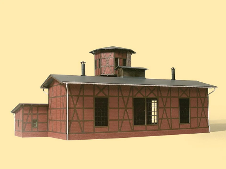 Cobertizo locomotora con torre de agua calibre HO Auhagen 11400 Foto 3 de 4