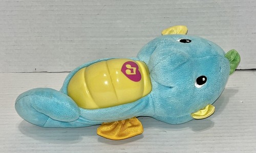 Fisher Price Ocean Wonders Soothe and Glow Seahorse Blue Musical Plush Toy 2008 - Picture 4 of 12