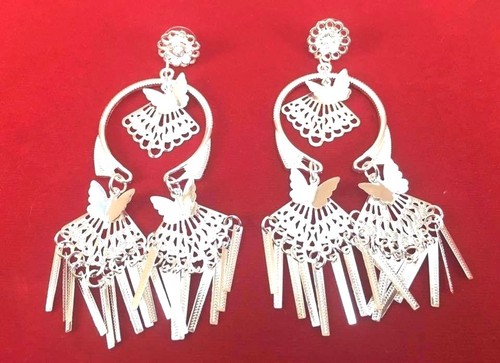 VINTAGE ELEGANT LUXURY LOVELY EARRINGS LADY HILL TRIBES STYLES HOT FASHIONS - Picture 3 of 5