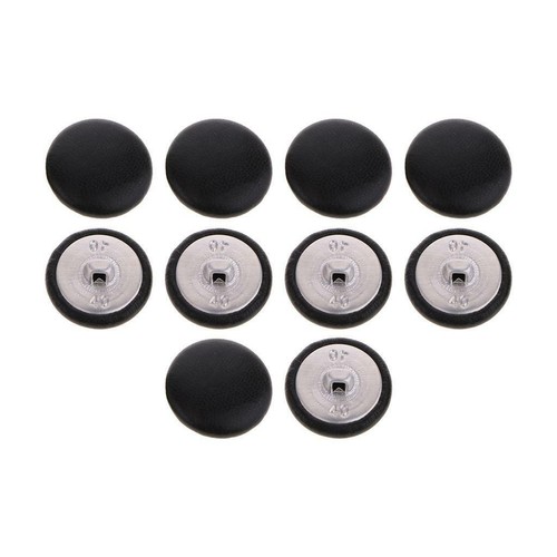 20 Pieces Leather Covered Buttons Shank Costume Bag Decor Cardmaking 25mm - Picture 9 of 11