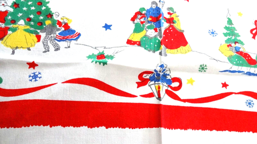 Pair of Folk Art tablecloths nice - Picture 5 of 14