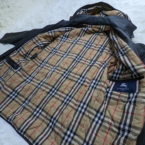 Burberry London Genuine Leather Duffle Coat vintage beautiful - Picture 8 of 11