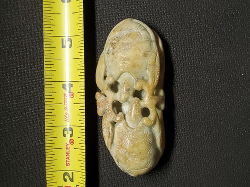 OLD NATURAL JADE STONE Hand Carved Sea Turtles ( Asian ? ) ‼️ - Picture 9 of 11