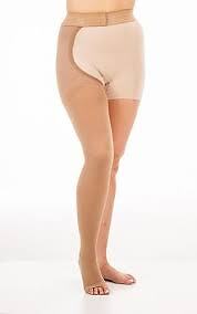 JINNI Single Leg Chaps Style Compression Stockings Full Leg 20-30mmHg - Picture 2 of 2