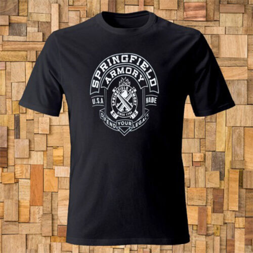 Camiseta negra con logotipo de Springfield Armory para hombre - Imagen 3 de 3