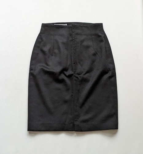 RARE Genuine Vintage Gianni VERSACE Black Skirt, size IT 42, size UK 10 - Picture 2 of 3