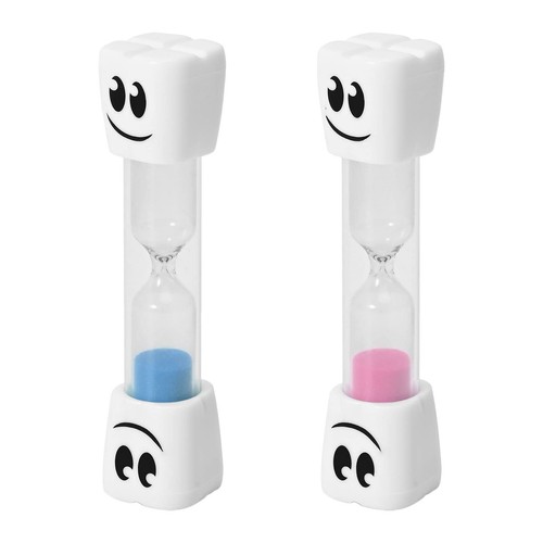 2 Minute Creative Big Eye Timer Sandglass Child Friendly Cartoon Face Design - Picture 9 of 20