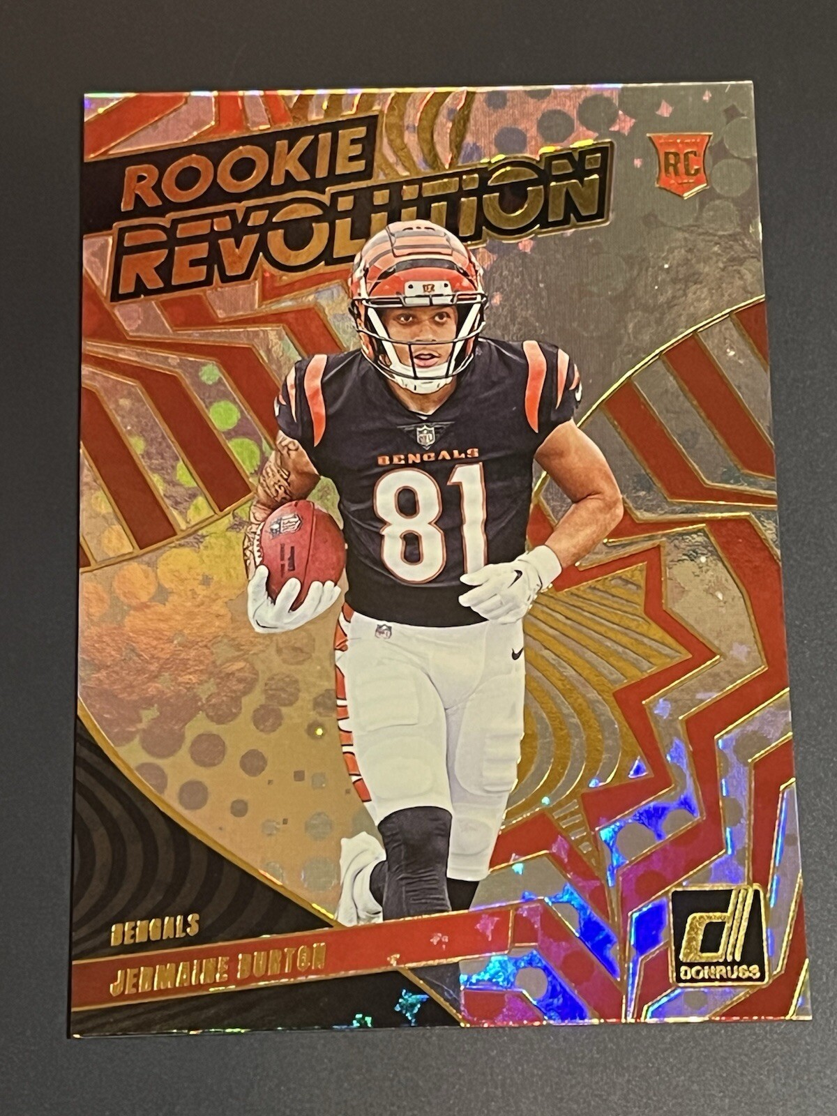 2024 Panini Donruss Jermaine Burton Rookie Revolution #38 Cincinnati Bengals RC