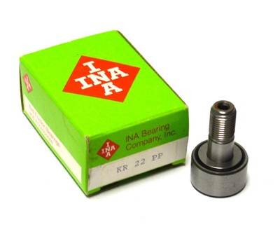 23mm Stud Length 10mm Stud Diameter 22mm Roller Diameter Sealed 36mm Overall Length INA KR22PP Cam Follower Steel 12mm Roller Width Stud Type Metric